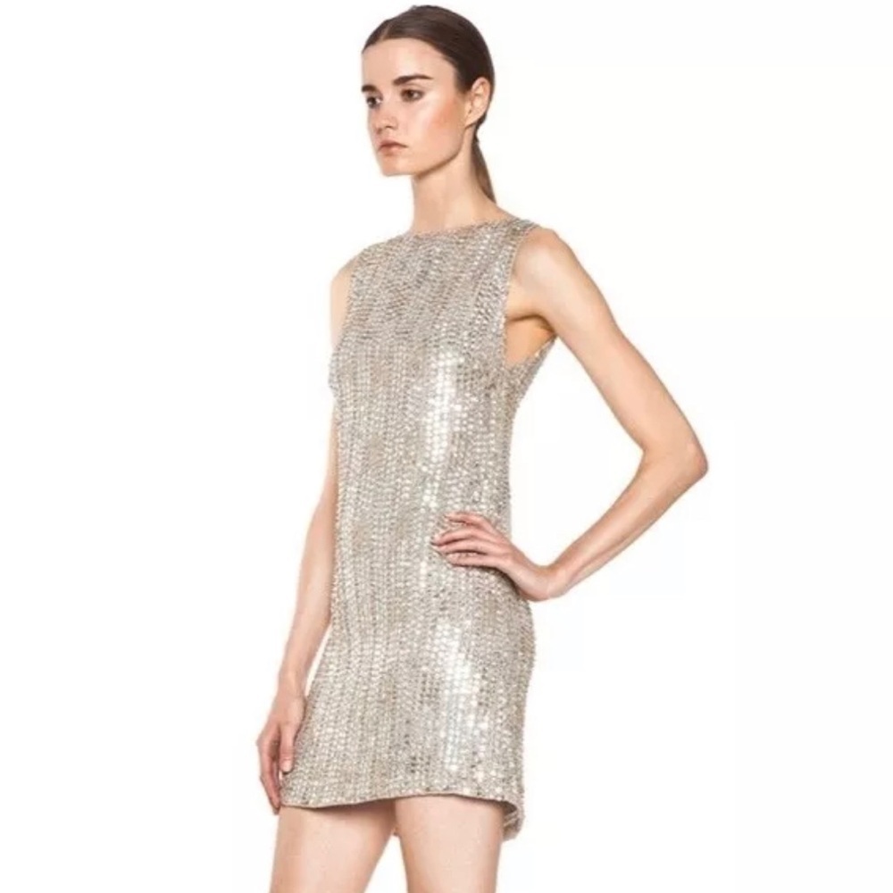 ALICE + OLIVIA Gold / Silver Sequin Dress size 4